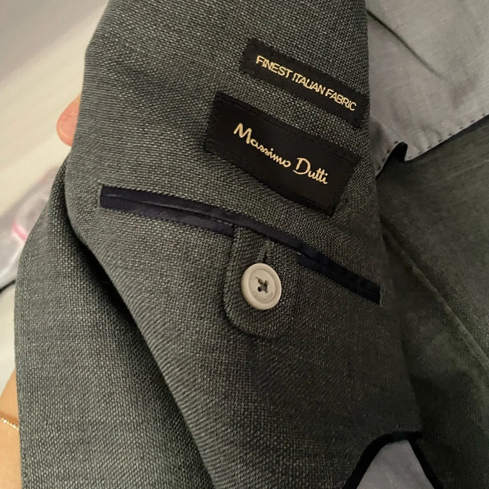 Massimo Dutti Men's Gray Blazer - Picture 5 of 11